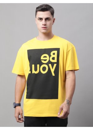 BE YOU Printed Yellow TSHIRT (WH-021)