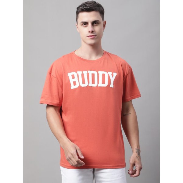 Buddy Printed Rust TSHIRT (WH-039)