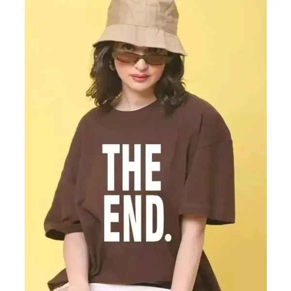 Garments The End Print Cotton T-Shirt (WH-056)