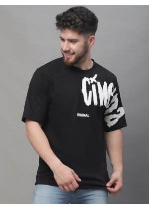 BLACK COLOR OVERSIZE FIT TSHIRT(WH-08)