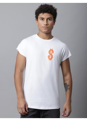 White Solid Cap Sleeve T-Shirt (WH-015)