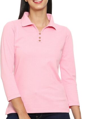 Women's Casual Sleeves Polo T-shirt