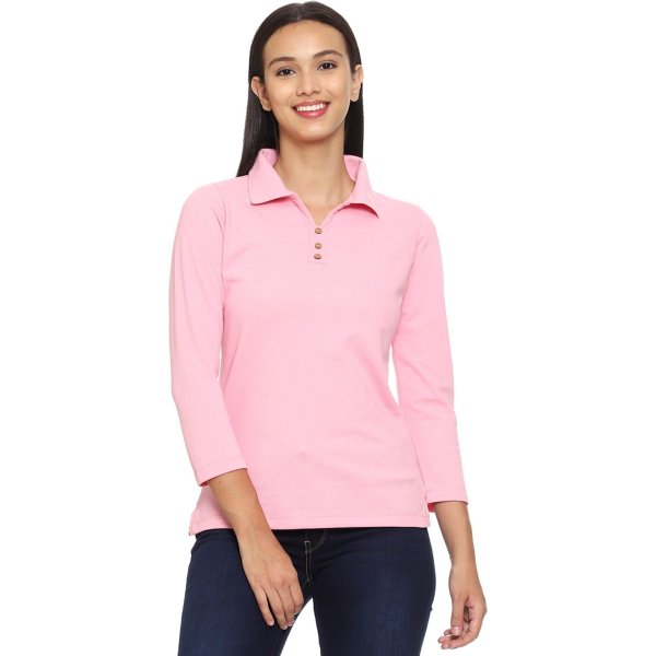 Women's Casual Sleeves Polo T-shirt