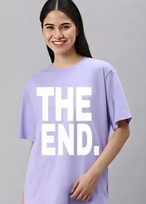 Garments The End Print Cotton T-Shirt (WH-054)