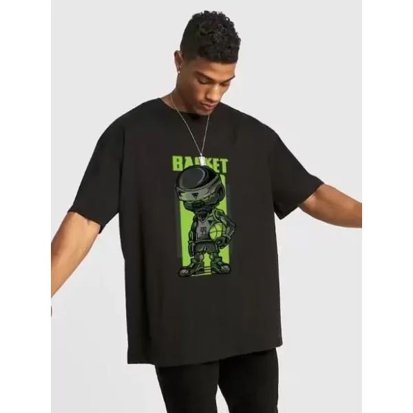 Men's Digital Printed Oversized T-shirt