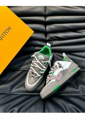 Louis Vuitton Skate Trainer Grey Green