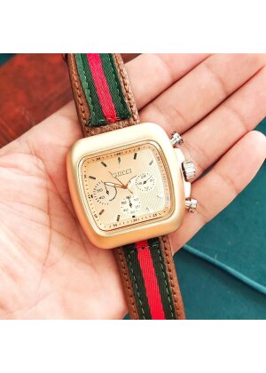 Gucci Men's Leather Watch, Gucci Watch
