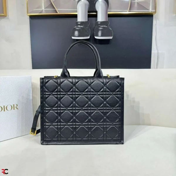 Dior Cannage Quilted Book Tote Bag Medium 36cm