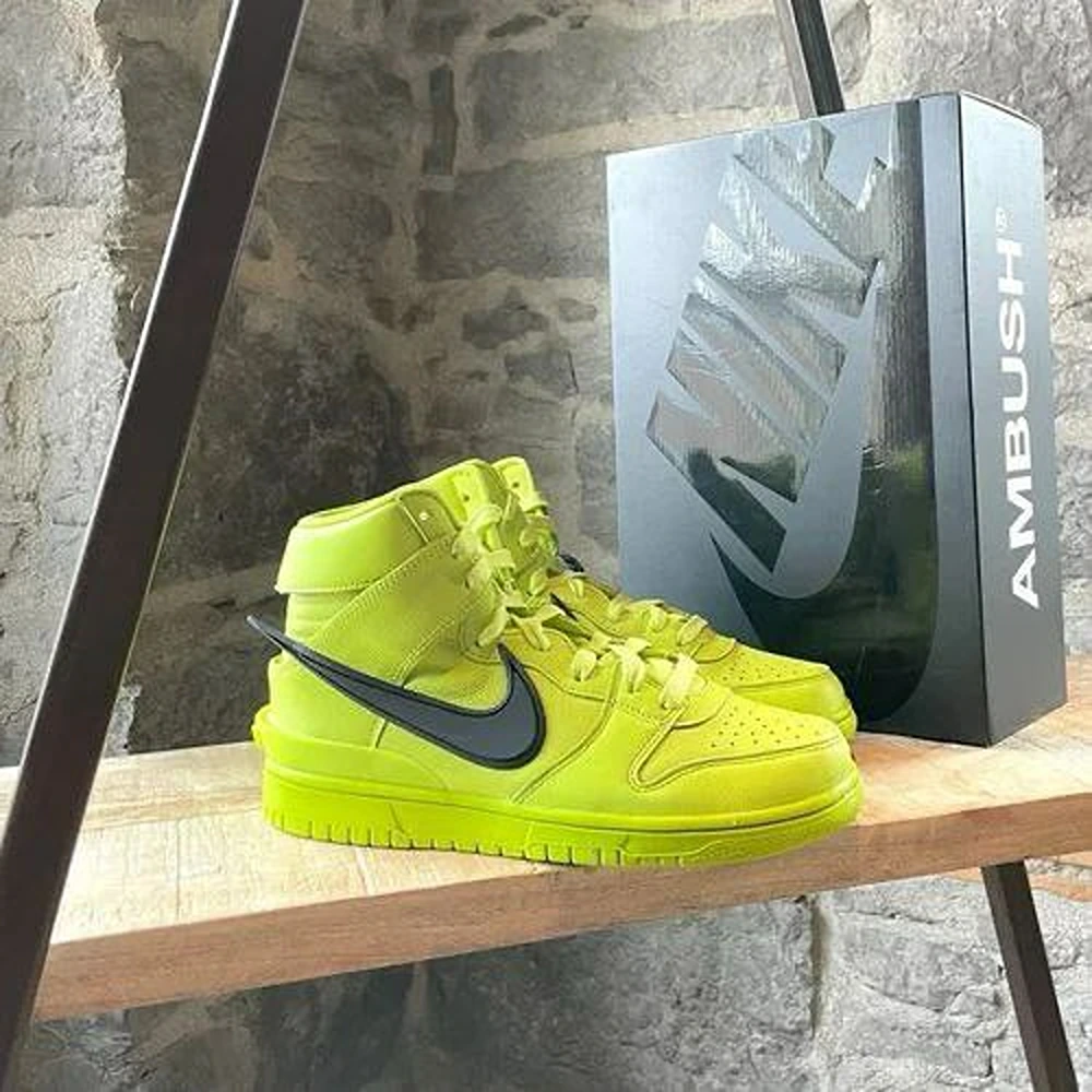 Trendy Nike Dunk High X Ambush Flash Lime Fix Shoes for Men (BS344) -  Wornwell Hub